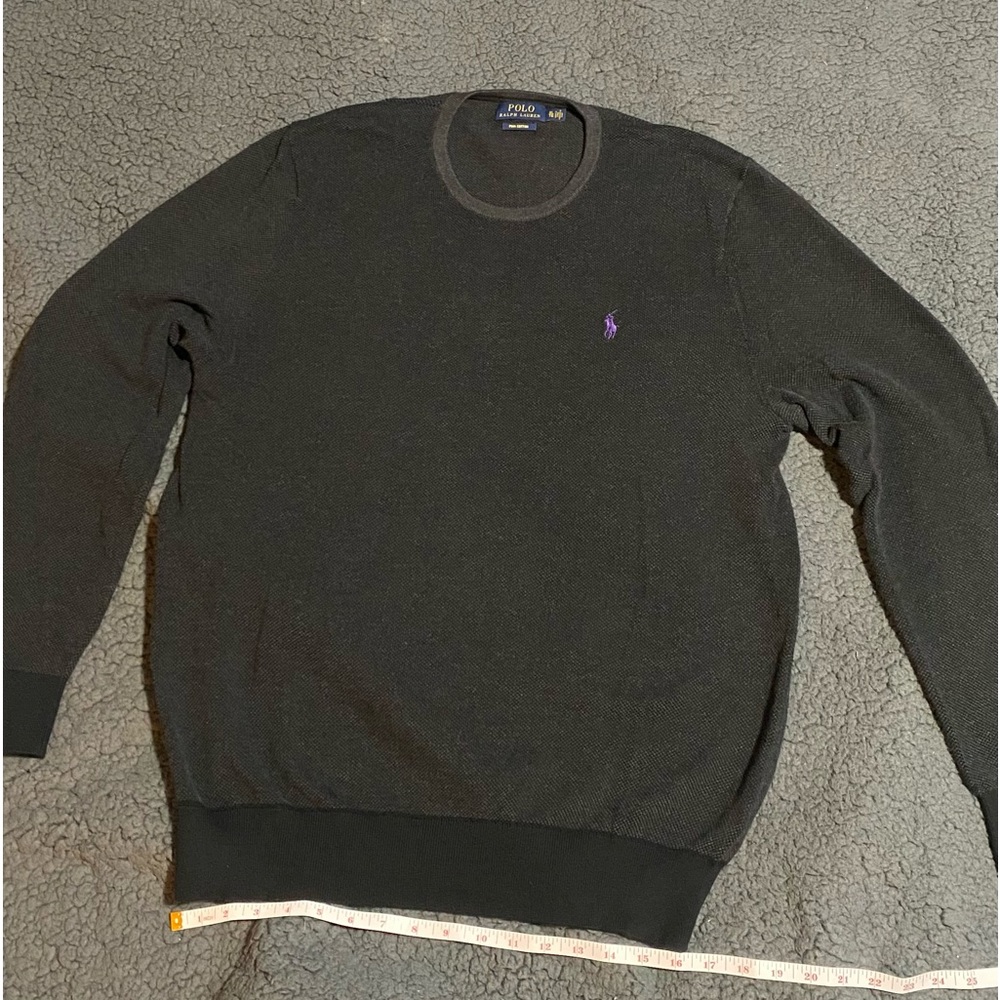Vintage polo crewneck black and purple XL